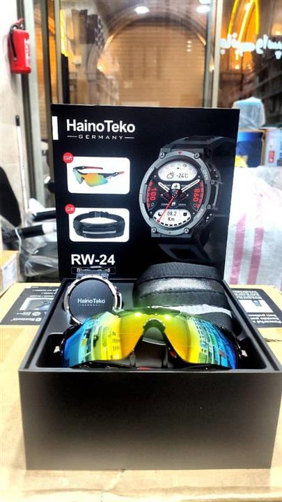 ساعت هوشمند هاینو تکو مدل rw24 با عینک و کیف کمری هدیه Haino Teko RW24 Smart Watch